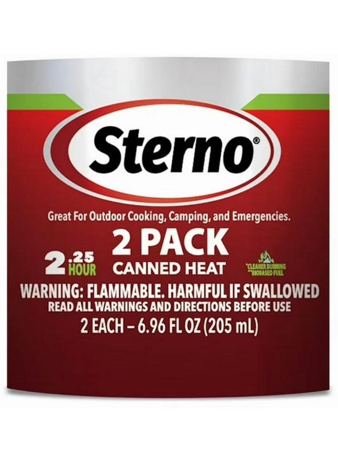 Sterno Ethanol Gel Canned Heat Fuel Cans 4.5 Hrs Total Burn Time 2 Pack 205 ML - Image 2